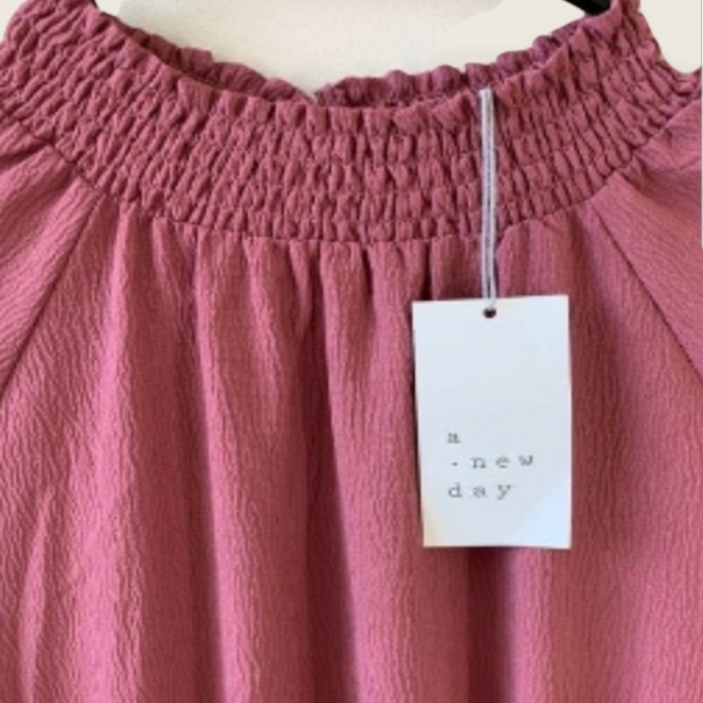 Smock Neck Midi Dress - Picture 4 of 6